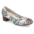 Rieker 49260 Women's Block Heel Shoe in White