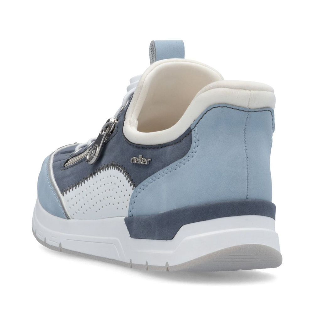 Rieker 58962 Women's Ready to Go Slip on Sneaker in Light Blue