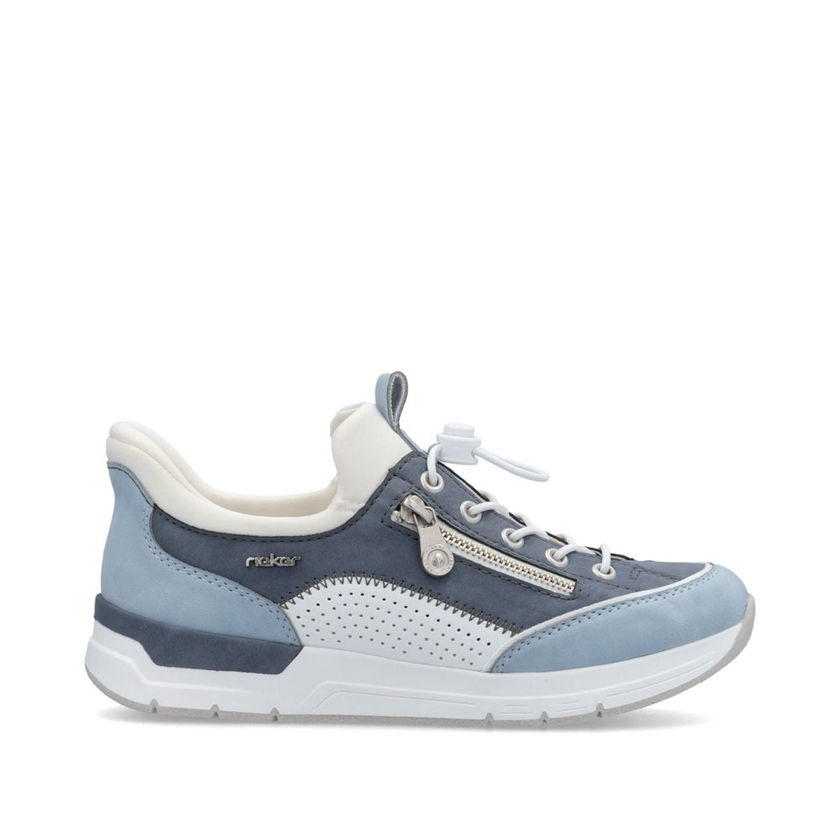 Rieker 58962 Women's Ready to Go Slip on Sneaker in Light Blue