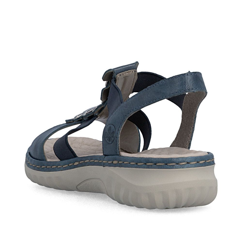 Rieker 60452 Women's Slip-on Sandals – Blue