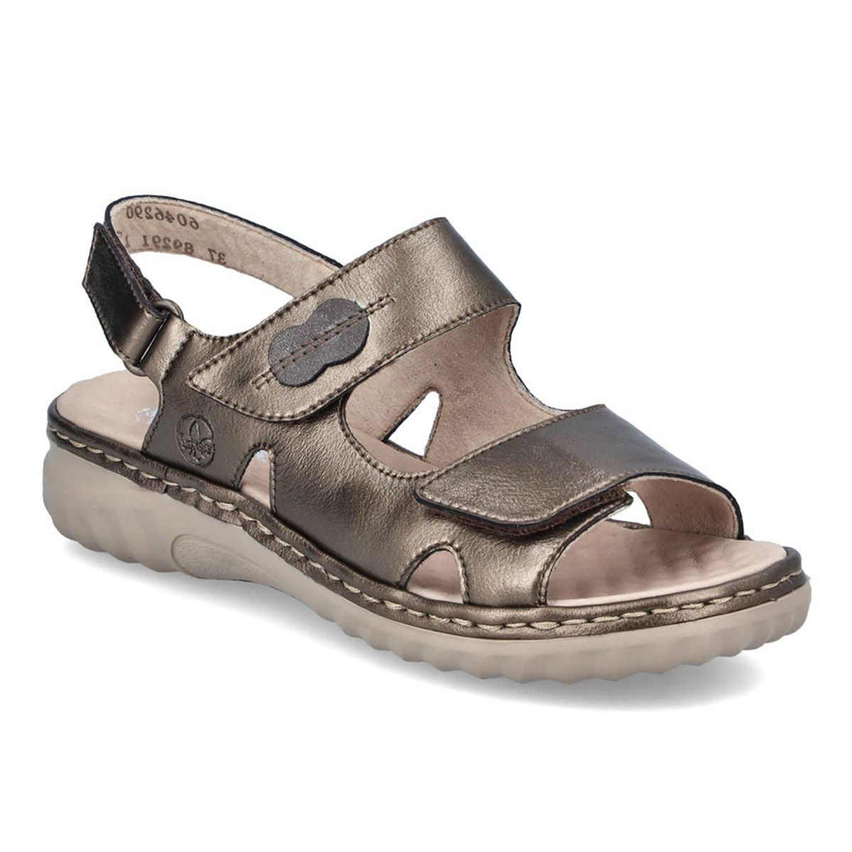 Rieker 60462 Women’s Velcro Sandal – Bronze