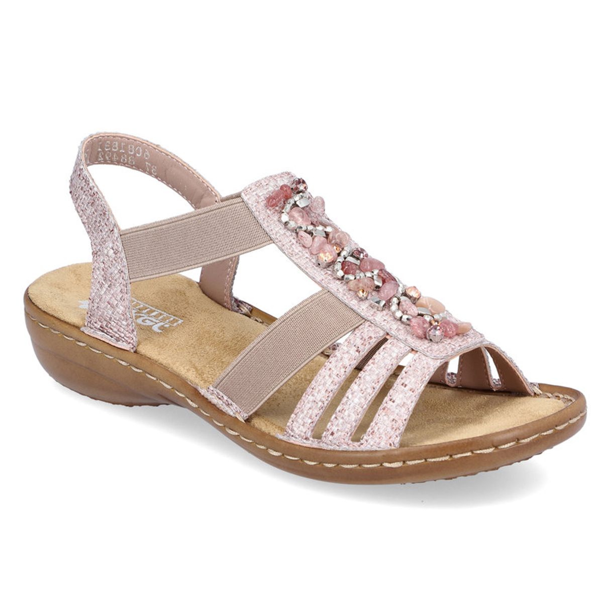 Rieker 60818 Women's Strap Sandals – Pink