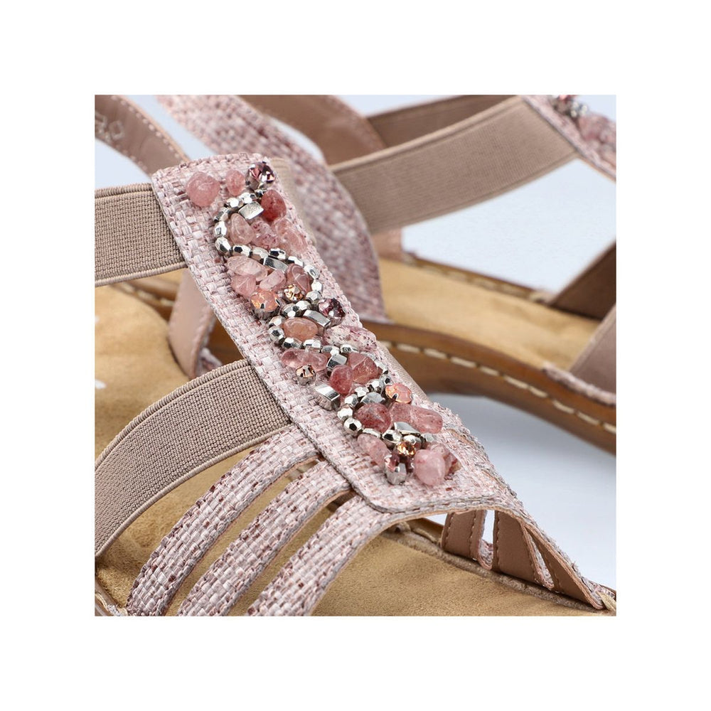 Rieker 60818 Women's Strap Sandals – Pink