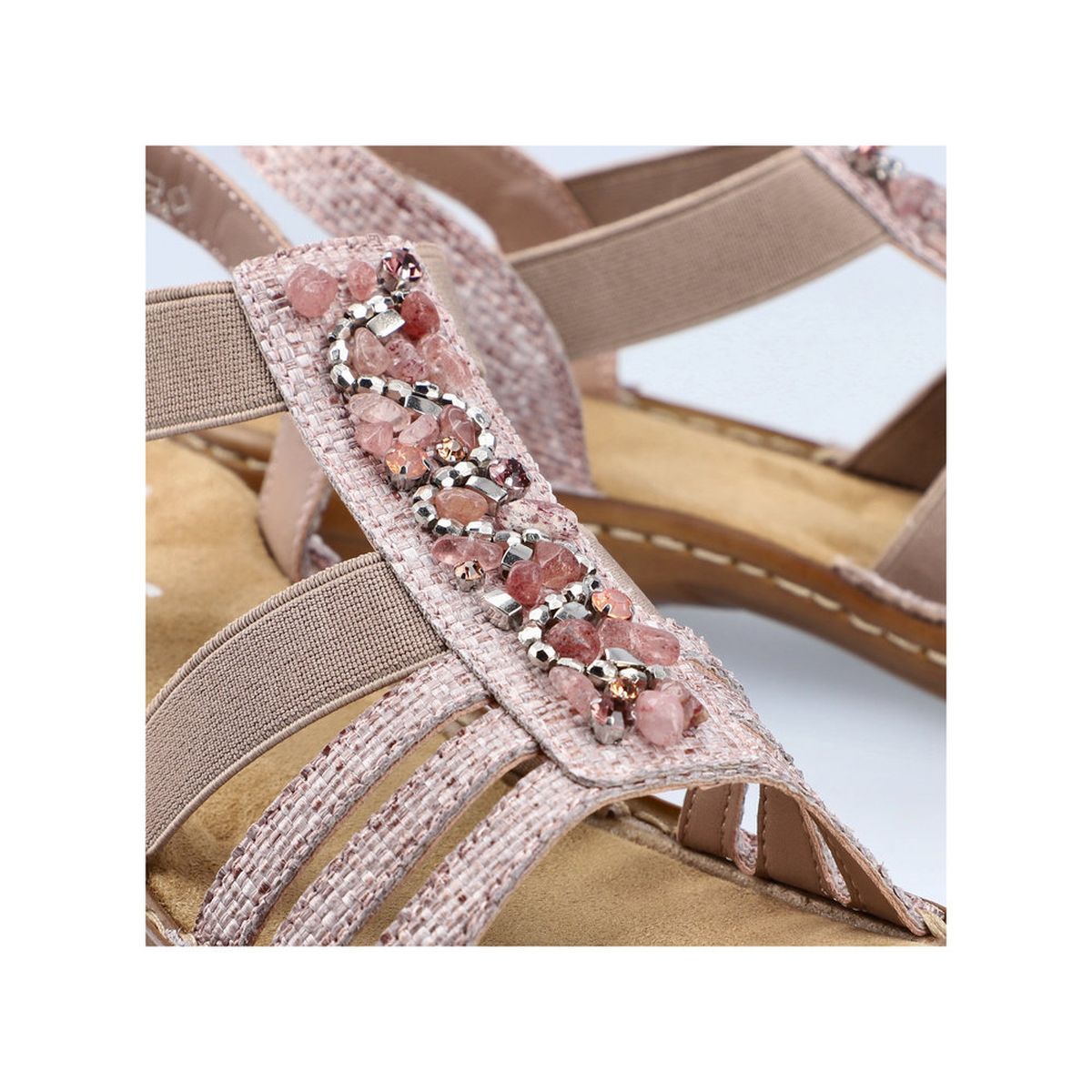 Rieker 60818 Women's Strap Sandals – Pink