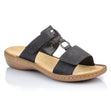 Rieker 60885 Women's Mule Sandals – Black