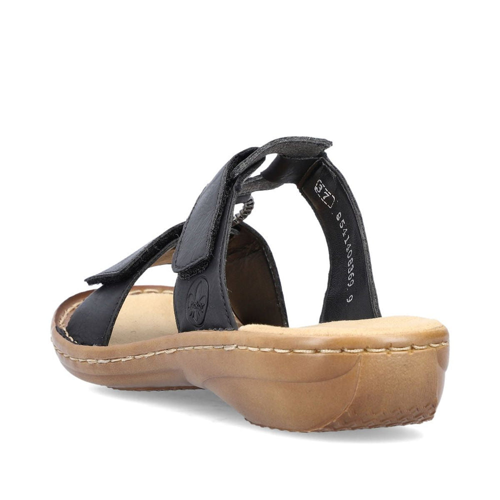Rieker 60885 Women's Mule Sandals – Black