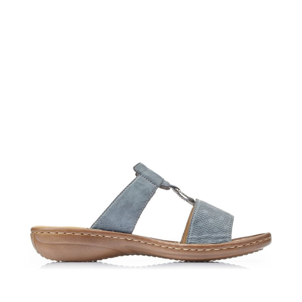 Rieker 60885 Women's Mule Sandals – Blue
