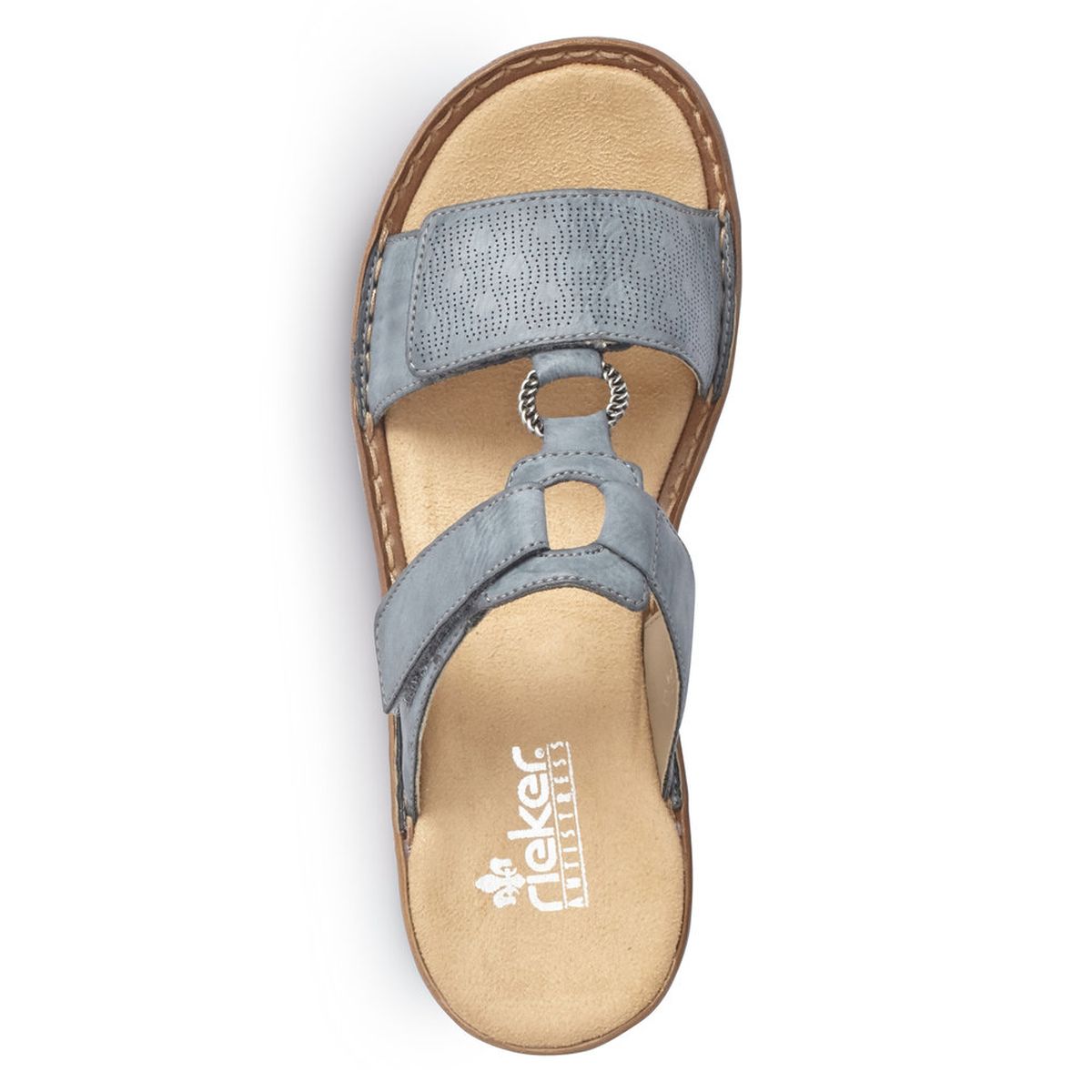 Rieker 60885 Women's Mule Sandals – Blue