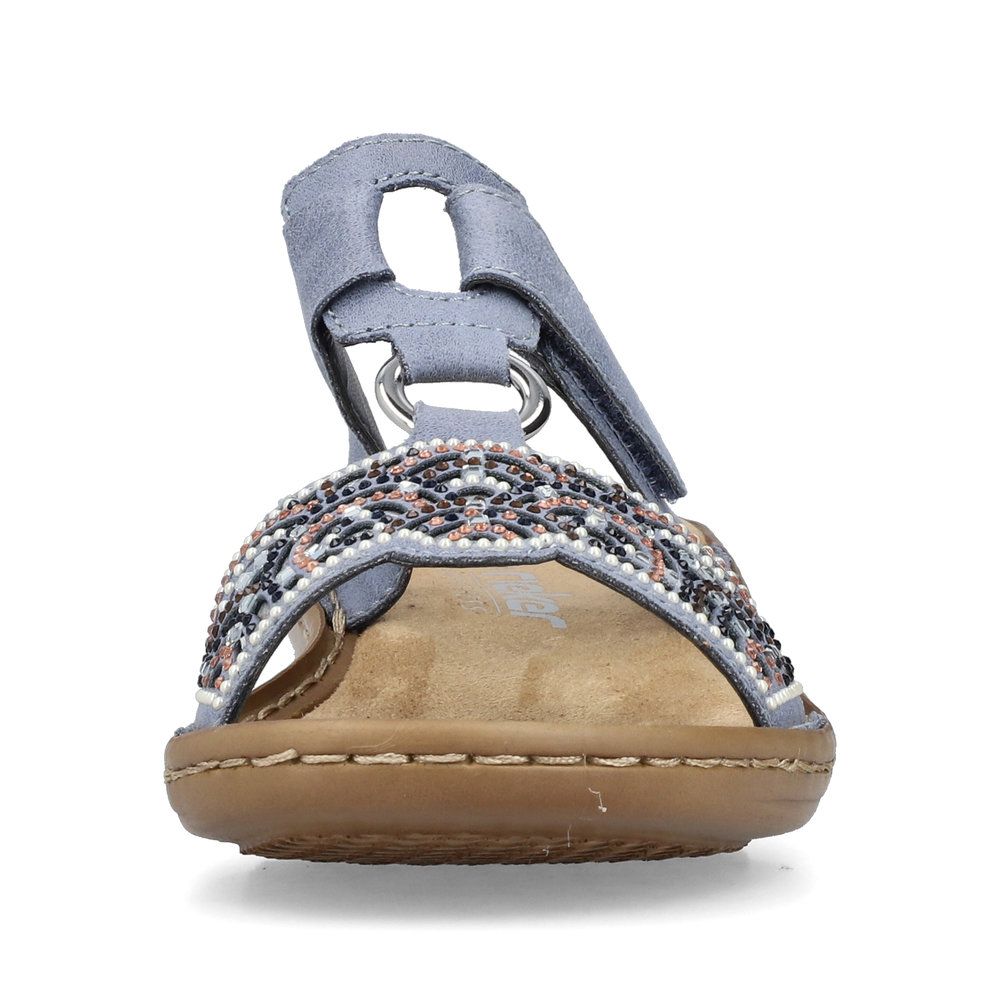 Rieker 608K2 Women's Slide Sandals – Blue
