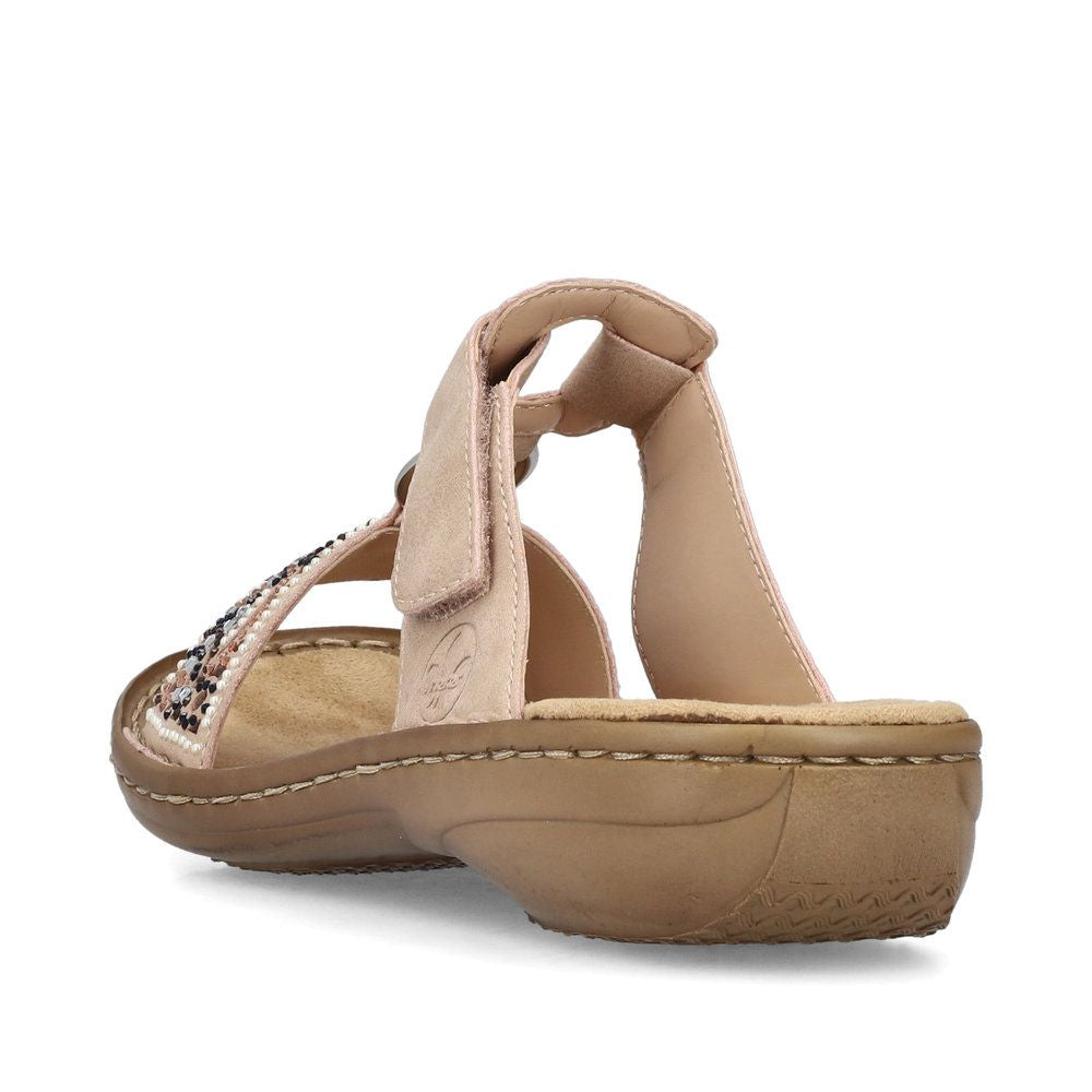 Rieker 608K2 Women's Slide Sandals – Pink