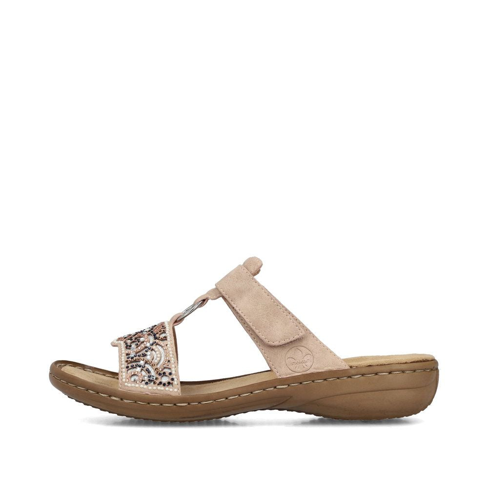 Rieker 608K2 Women's Slide Sandals – Pink