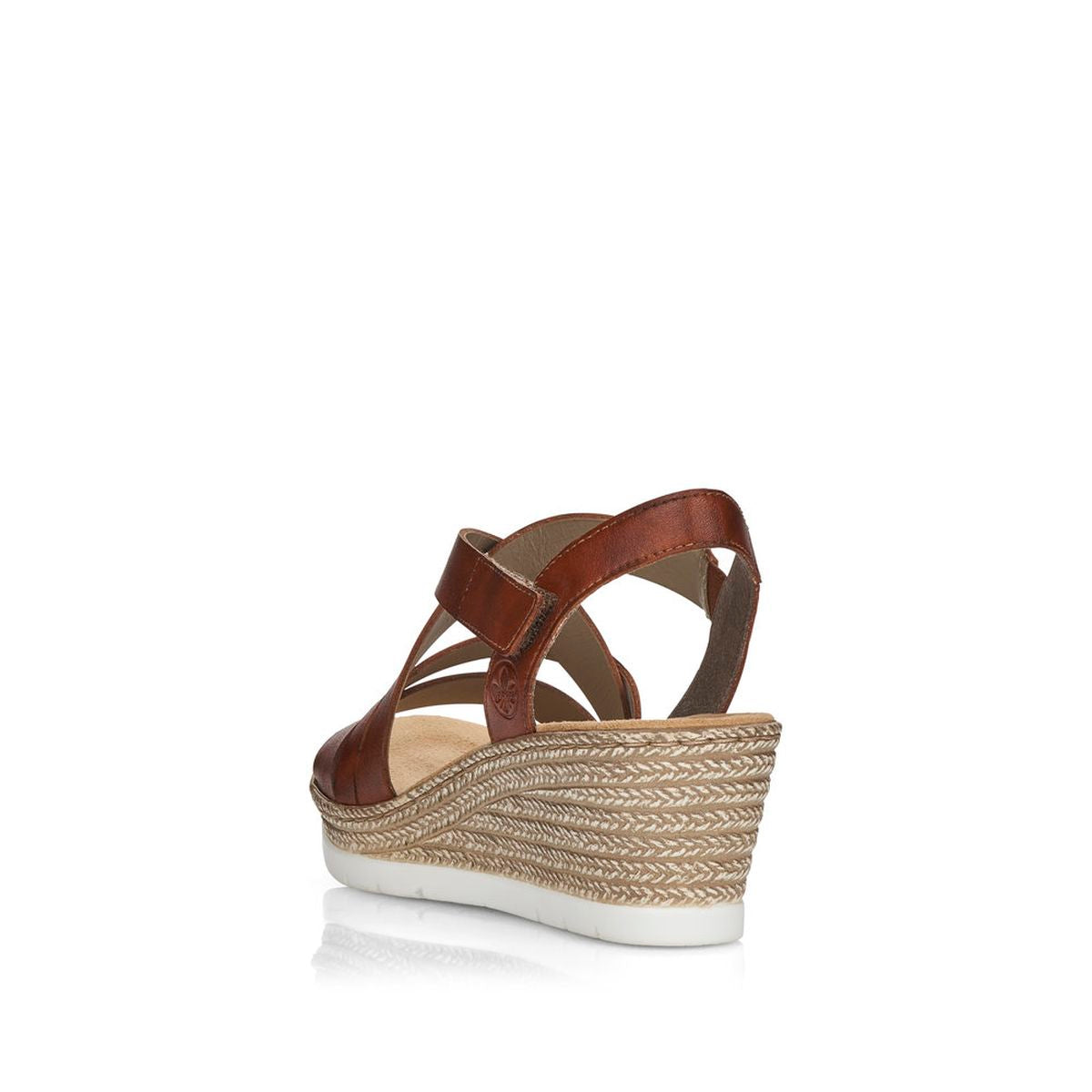 Rieker 61937 Women's Wedge Sandals – Brown