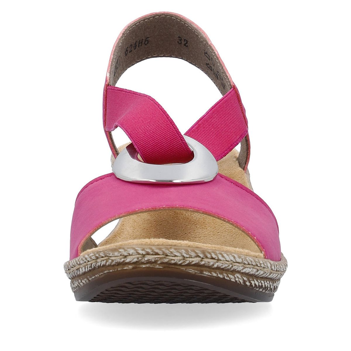 Rieker 624H6 Women's Wedge Sandals – Pink