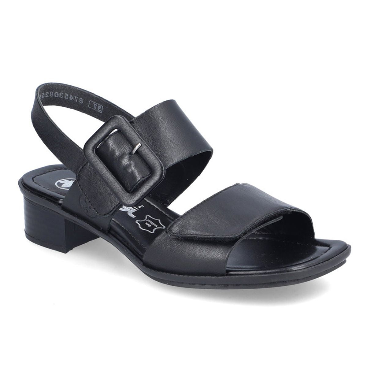 Rieker 62663 Women's Strap Sandals – Black