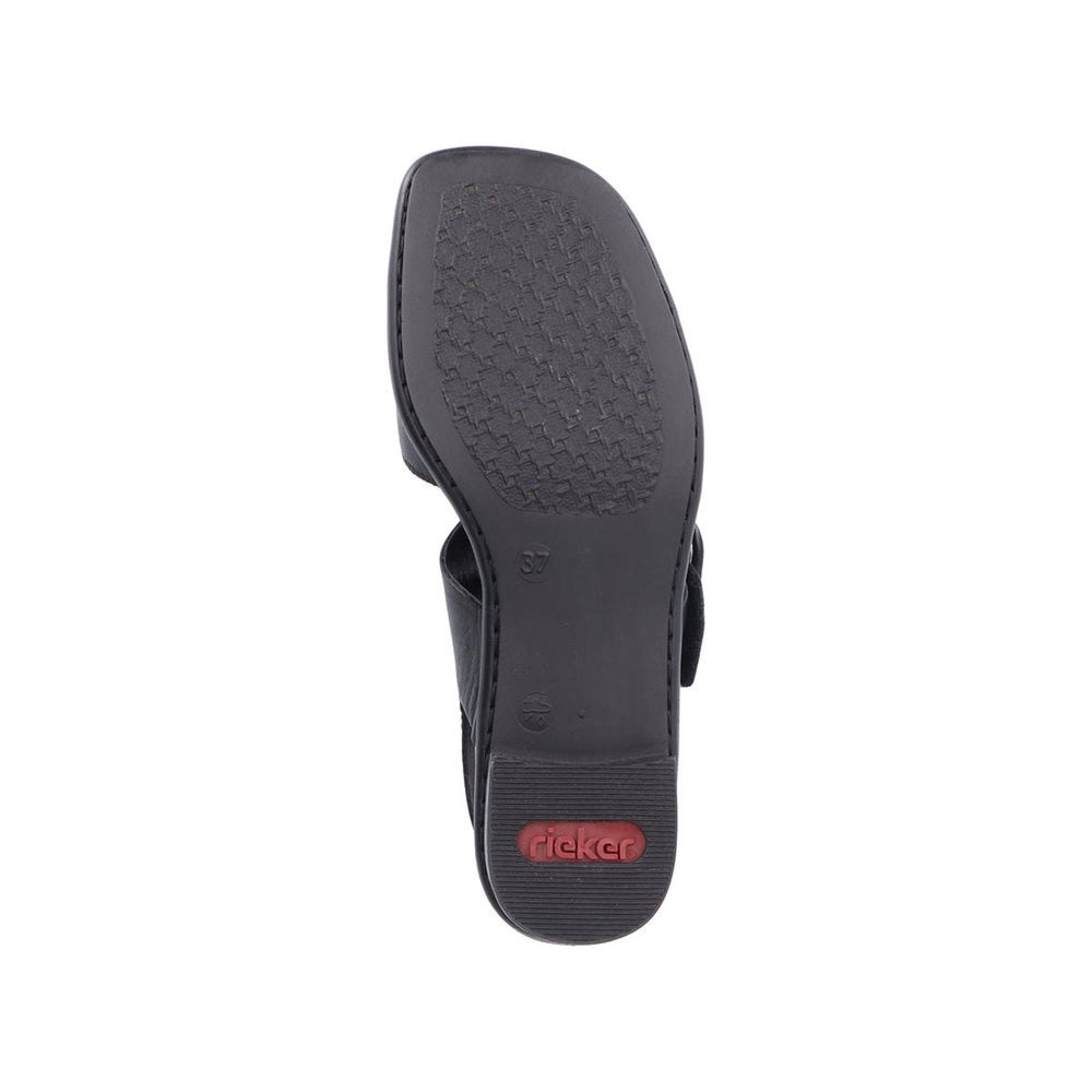 Rieker 62663 Women's Strap Sandals – Black