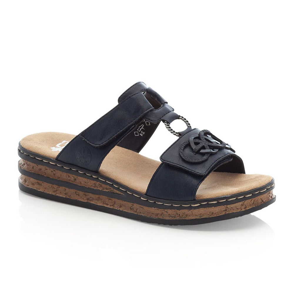Rieker 62936 Women's Slip-on Sandals – Blue