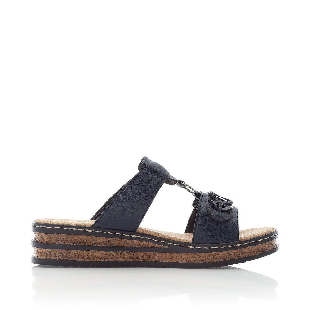 Rieker 62936 Women's Slip-on Sandals – Blue