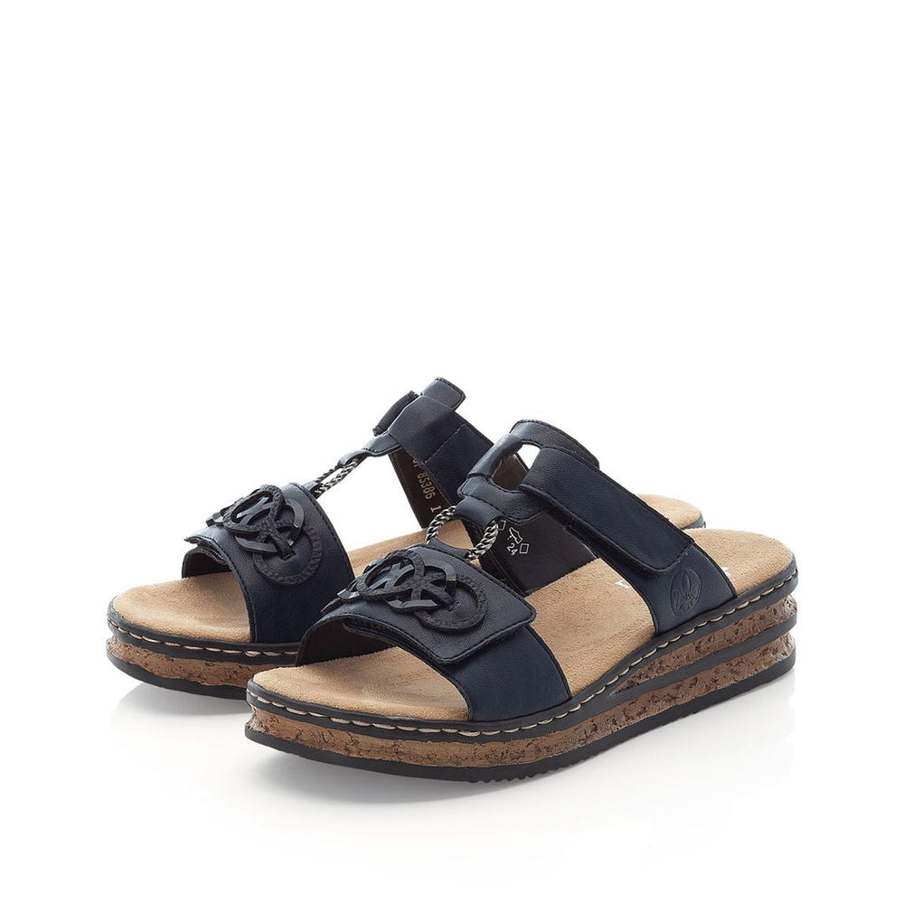 Rieker 62936 Women's Slip-on Sandals – Blue