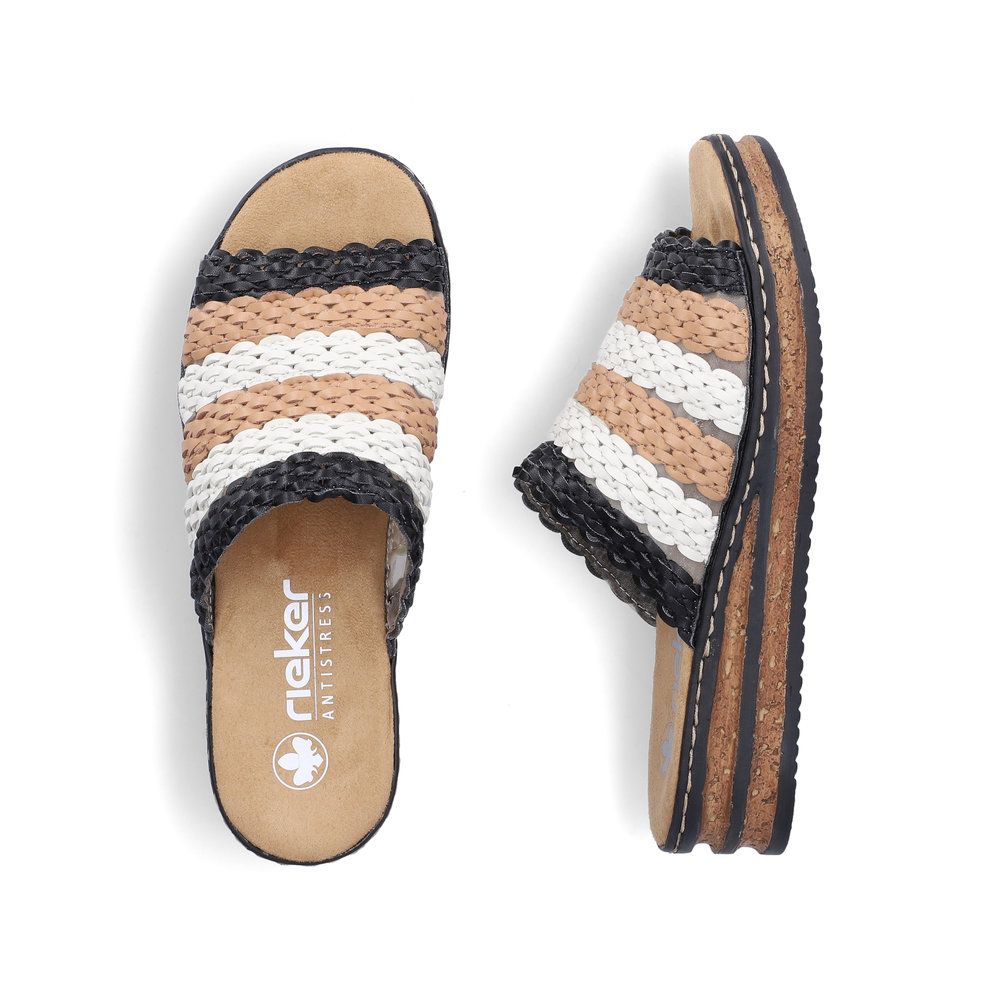 Rieker 629P8 Women's Slide Sandals – Multi