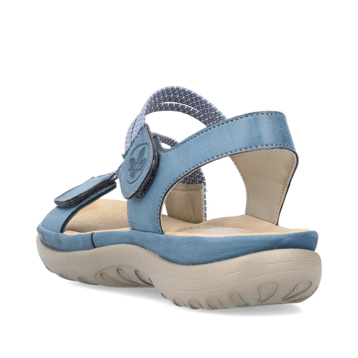 Rieker 64870 Women's Velcro Strap Sandals – Blue