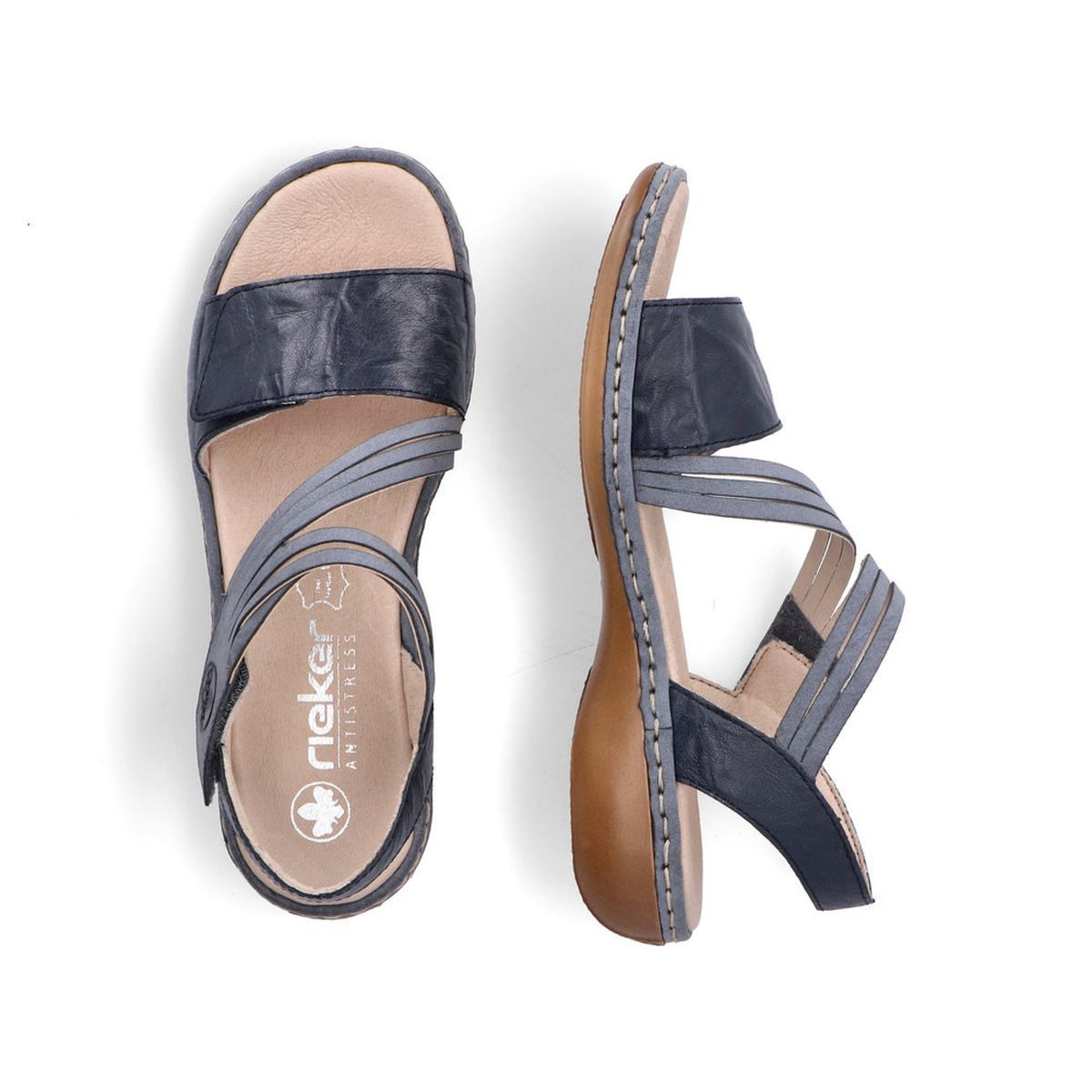 Rieker 65964 Women's Strap Sandal – Blue