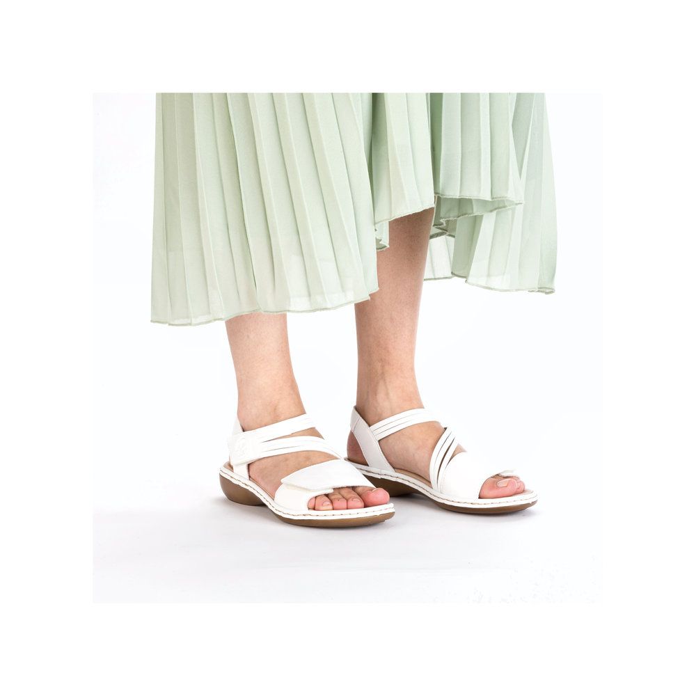 Rieker 65964 Women's Strap Sandal – White