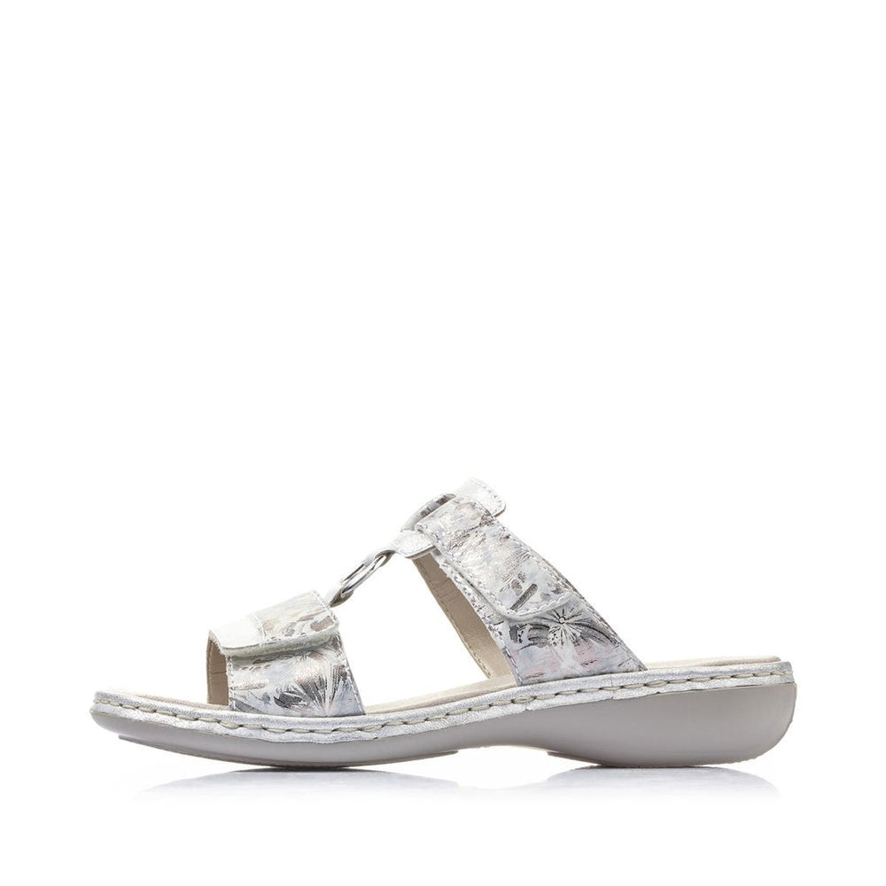Rieker 659X6 Women's Slide Sandals – Ice Metallic