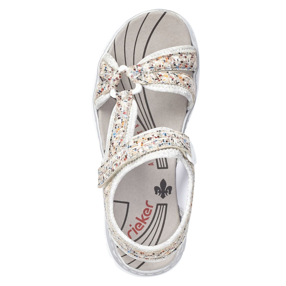 Rieker 66979 Women's Velcro Strap Sandals – Multi