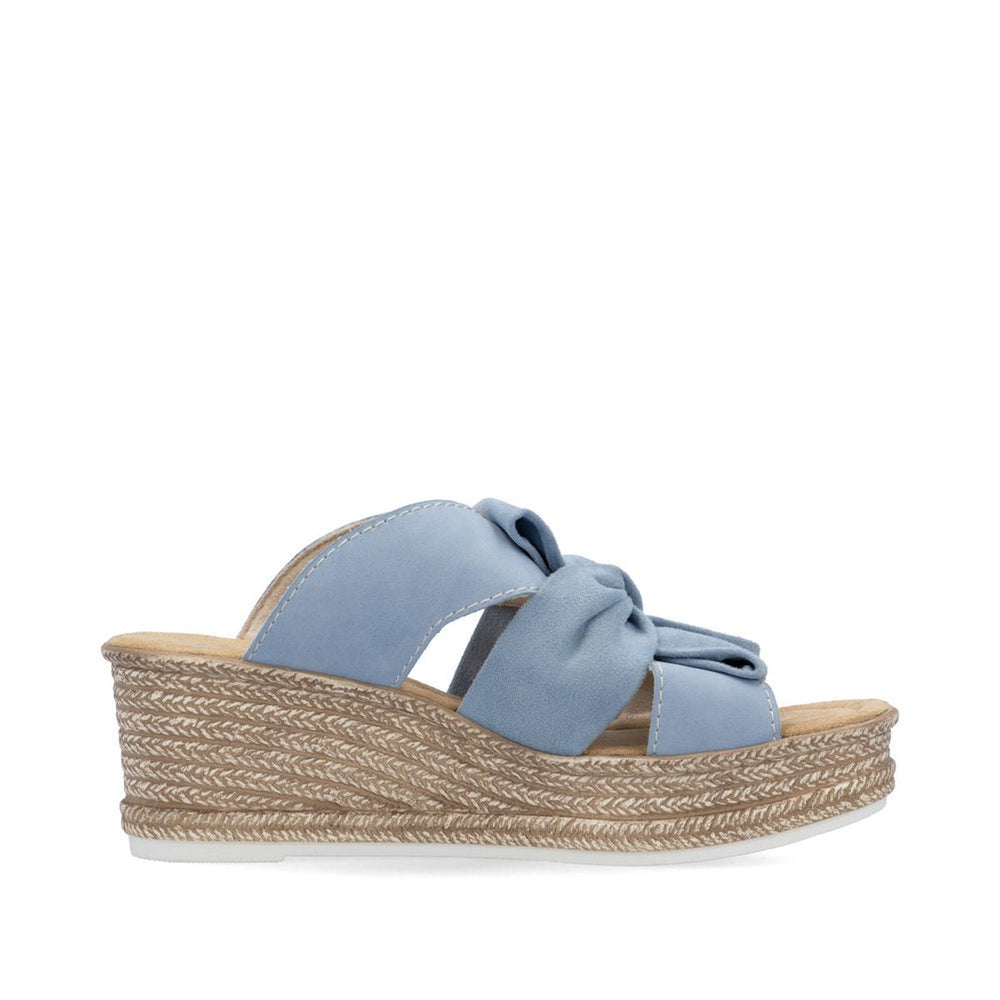 Rieker 68789 Women's Wedge Sandals – Aqua