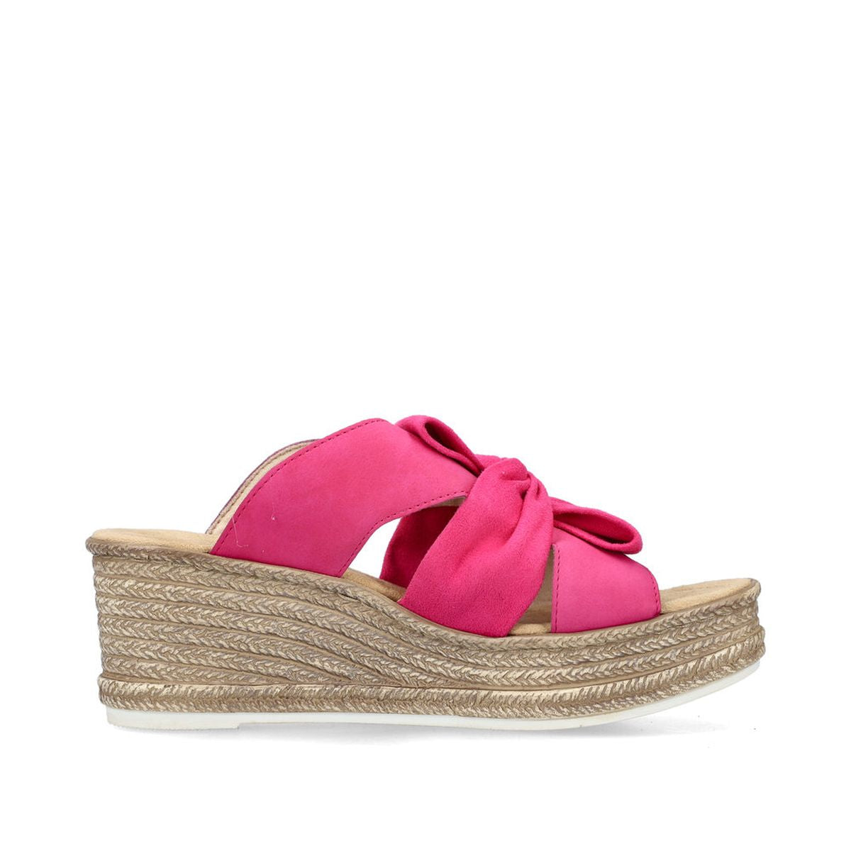 Rieker 68789 Women's Wedge Sandals – Magenta