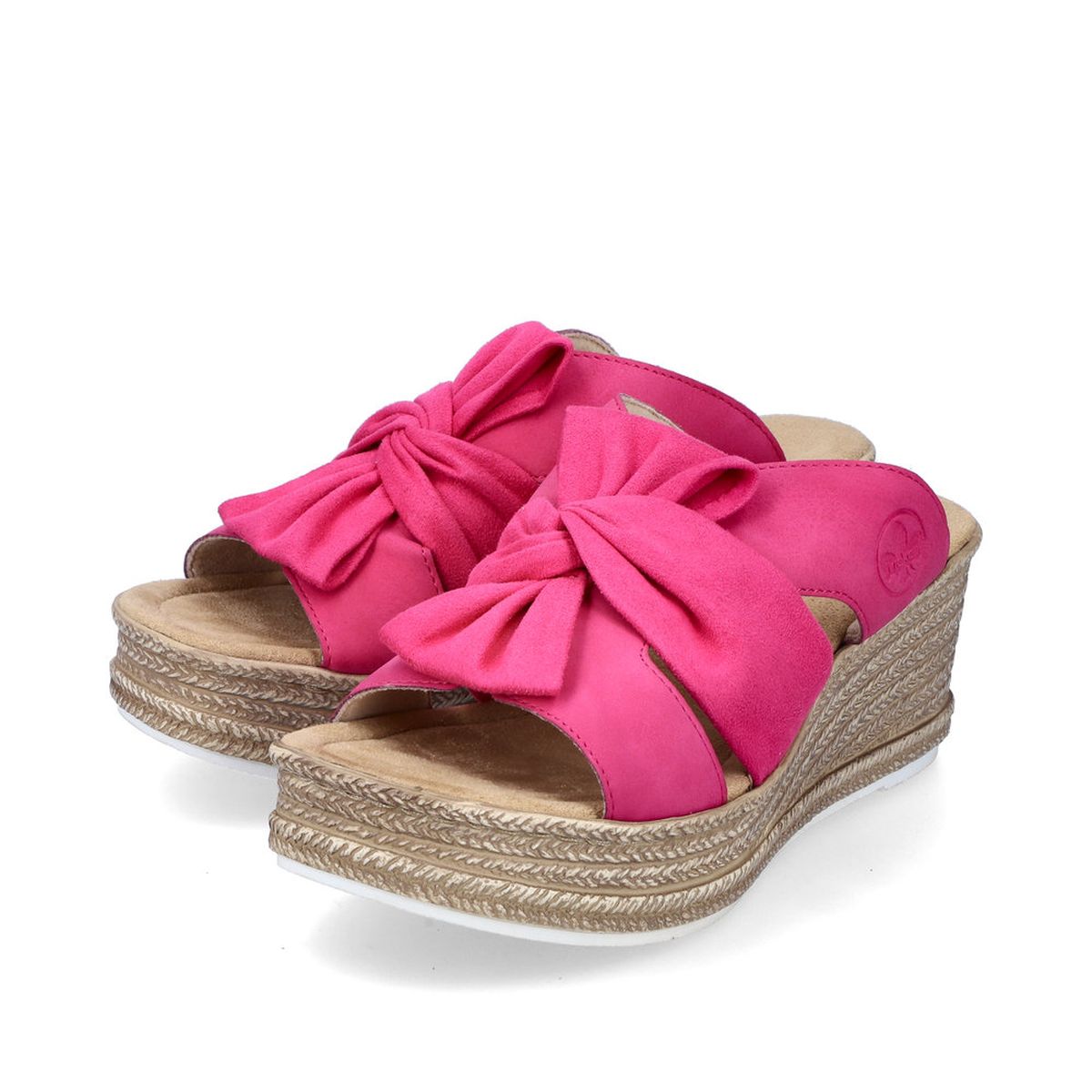 Rieker 68789 Women's Wedge Sandals – Magenta