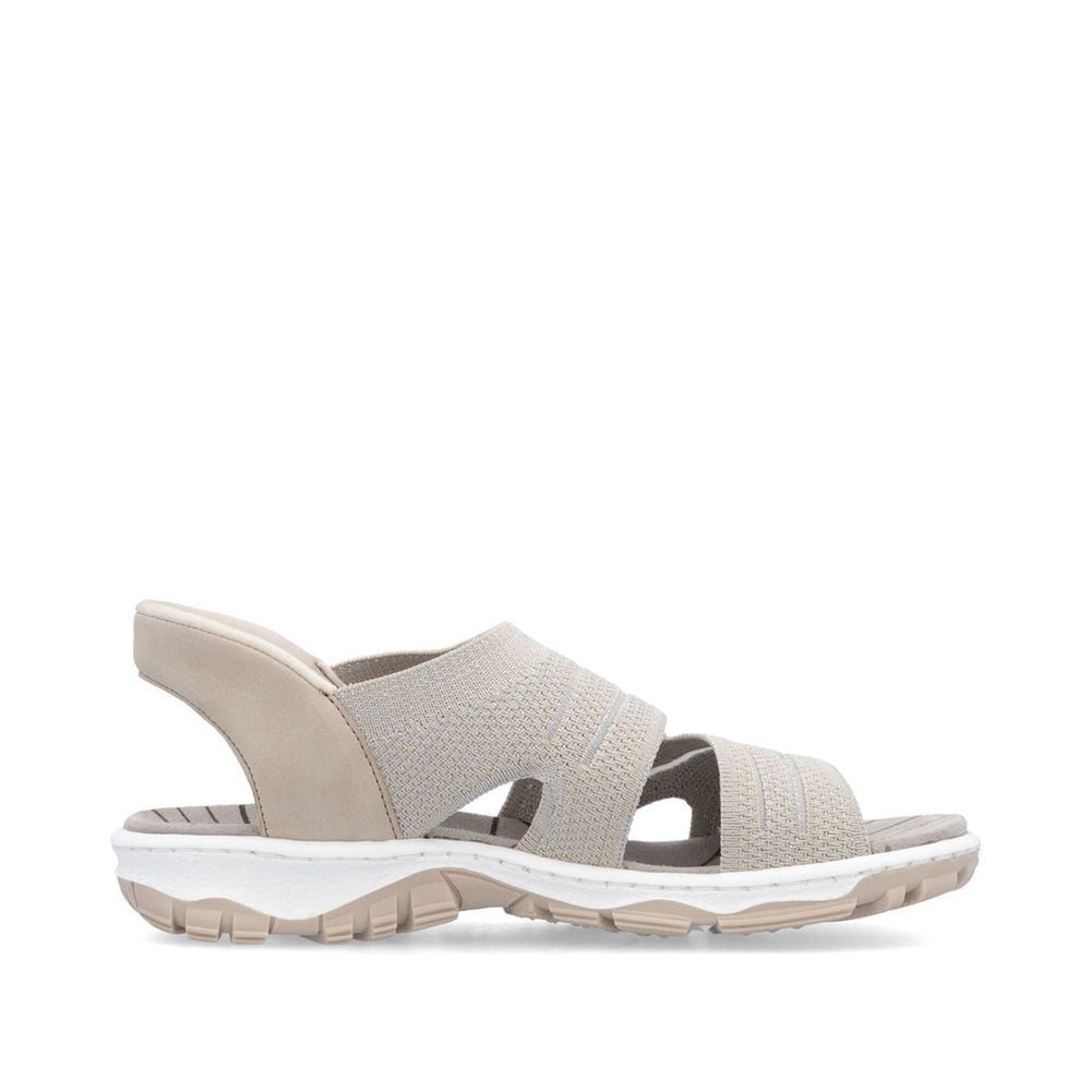 Rieker 68895 Women’s Ready2GO Sandals – Stone