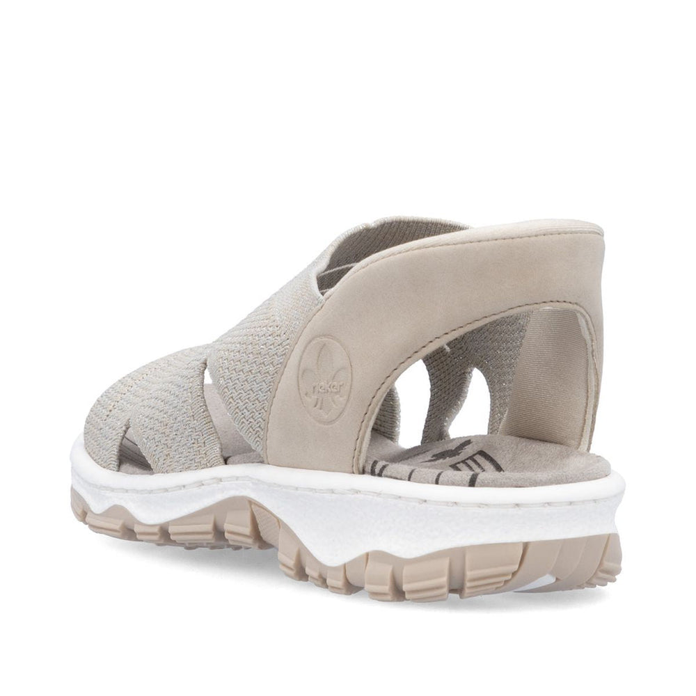 Rieker 68895 Women’s Ready2GO Sandals – Stone