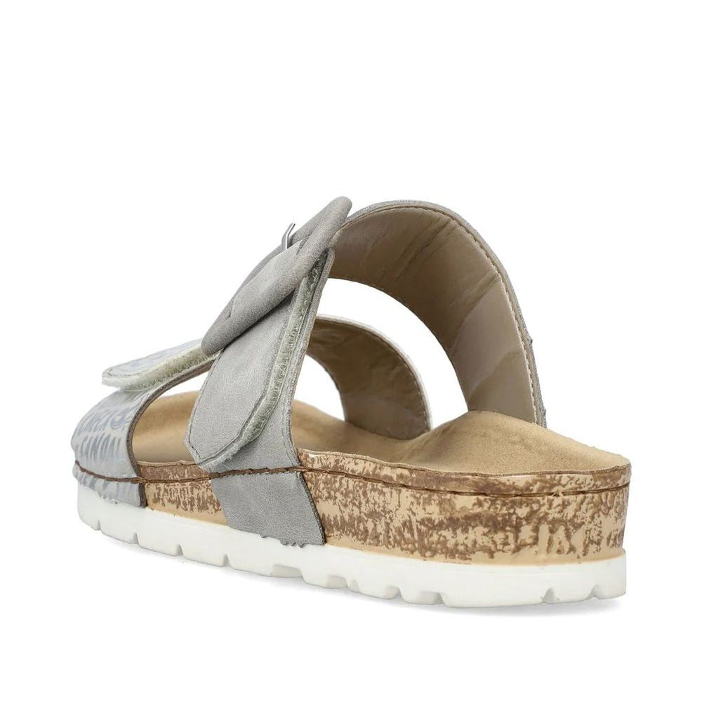 Rieker 698814 Women's Slide Sandal – Silver