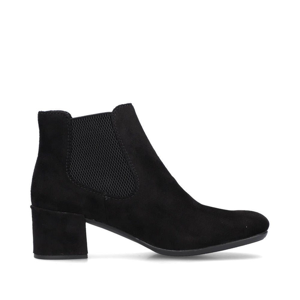 Rieker 70284 Graphite Black Womens Ankle Boots