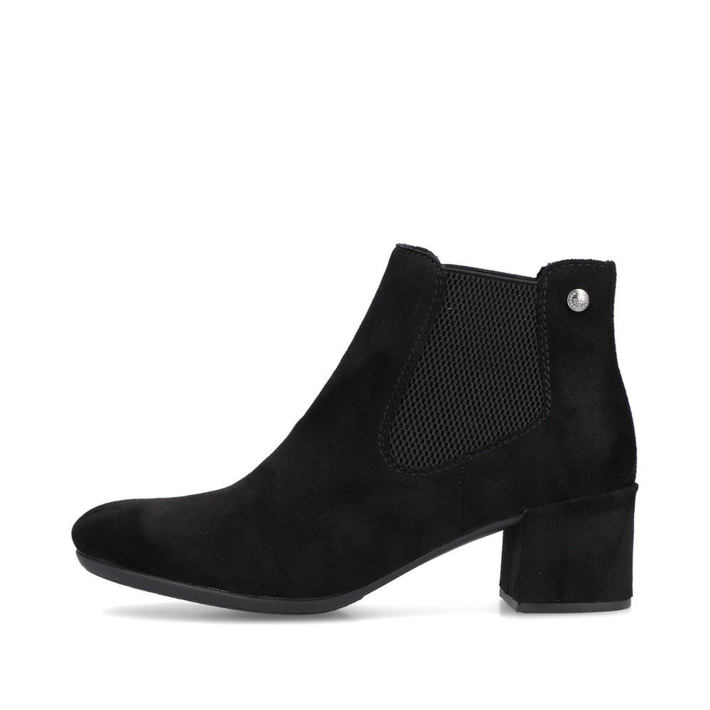 Rieker 70284 Graphite Black Womens Ankle Boots