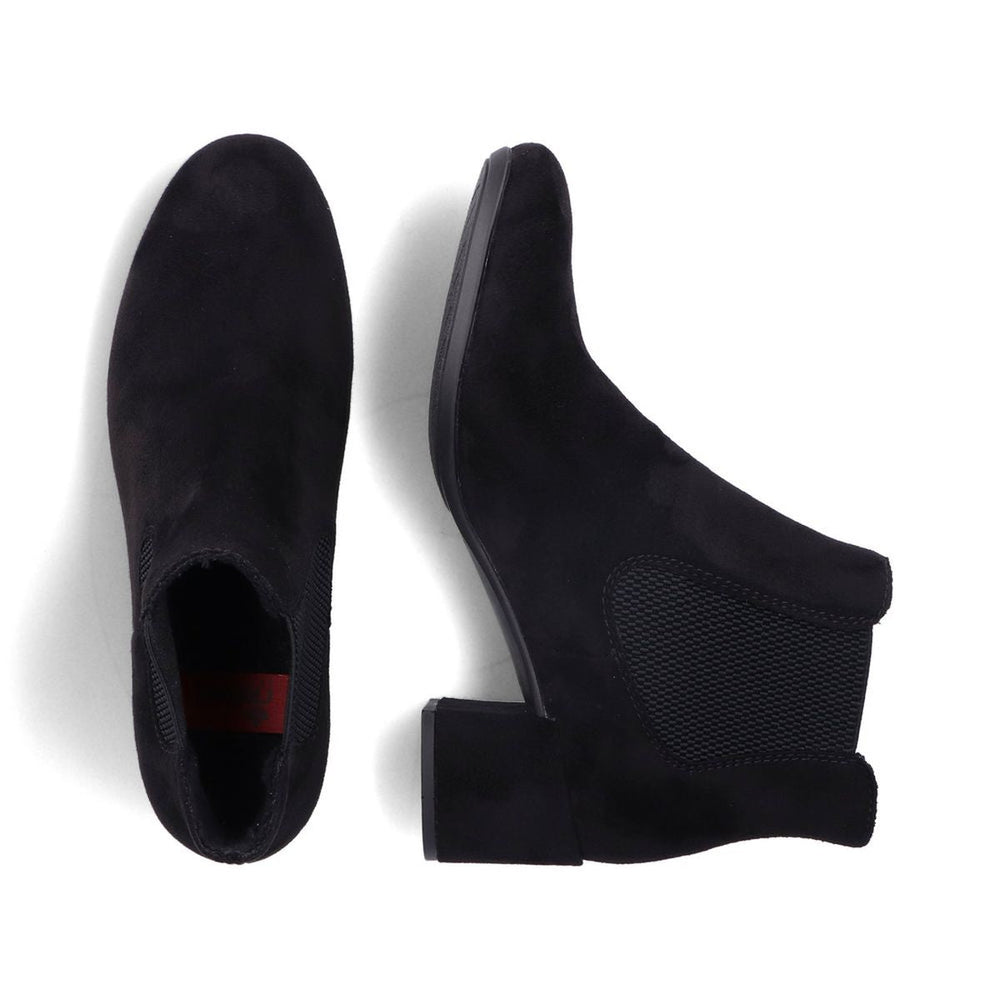 Rieker 70284 Graphite Black Womens Ankle Boots