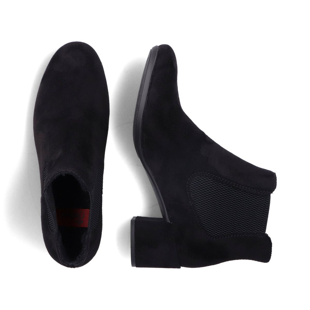 Rieker 70284 Graphite Black Womens Ankle Boots