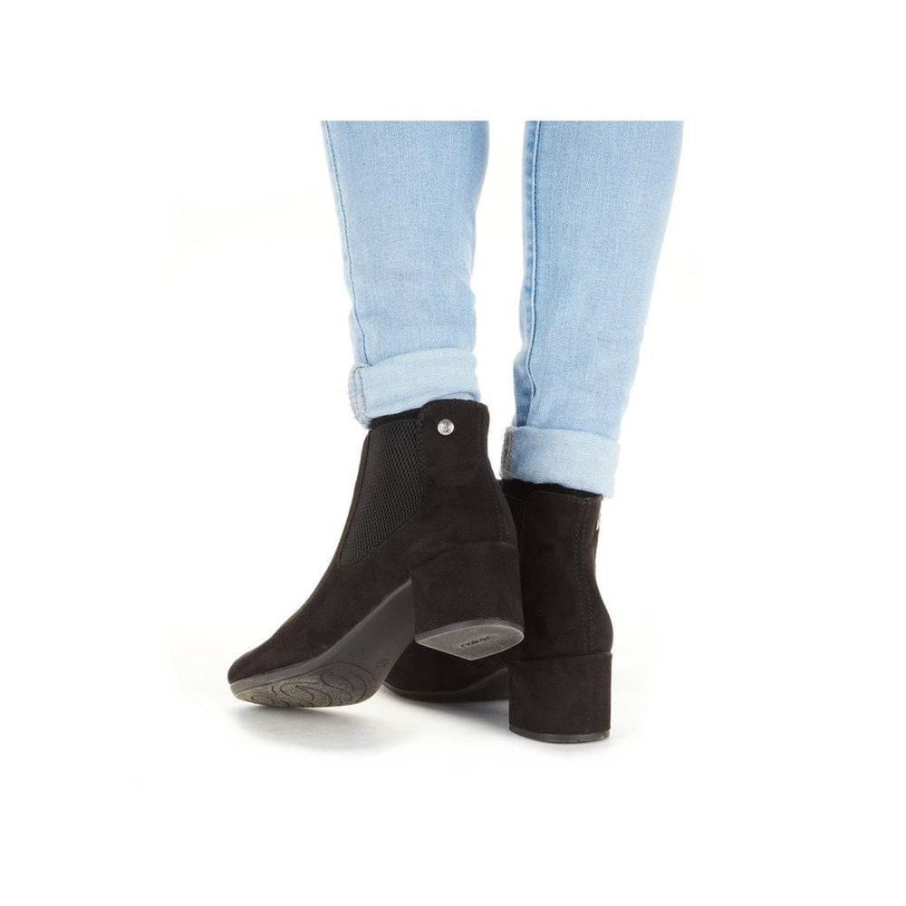 Rieker 70284 Graphite Black Womens Ankle Boots