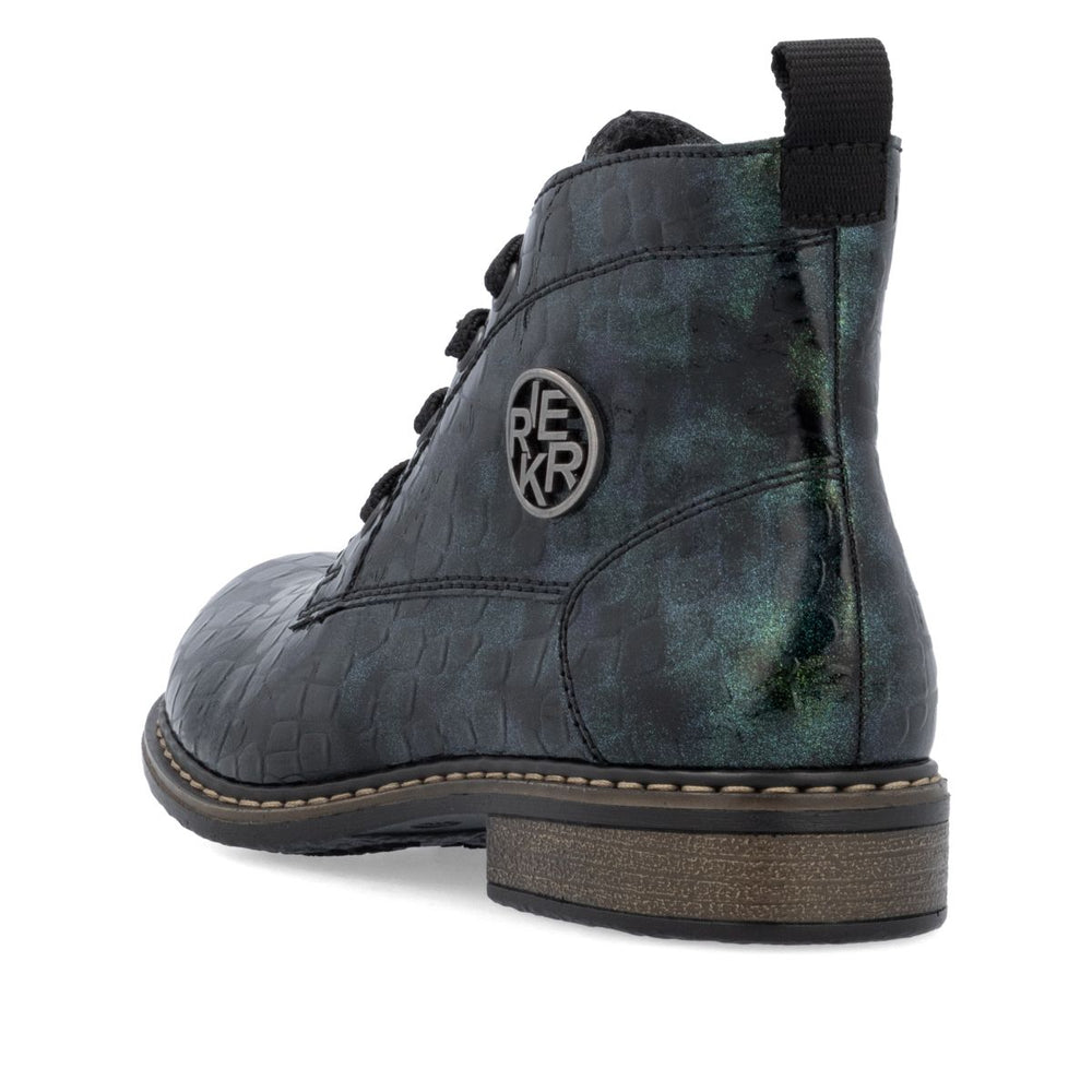 Rieker 71205 Women's Mid Height Boot – Green