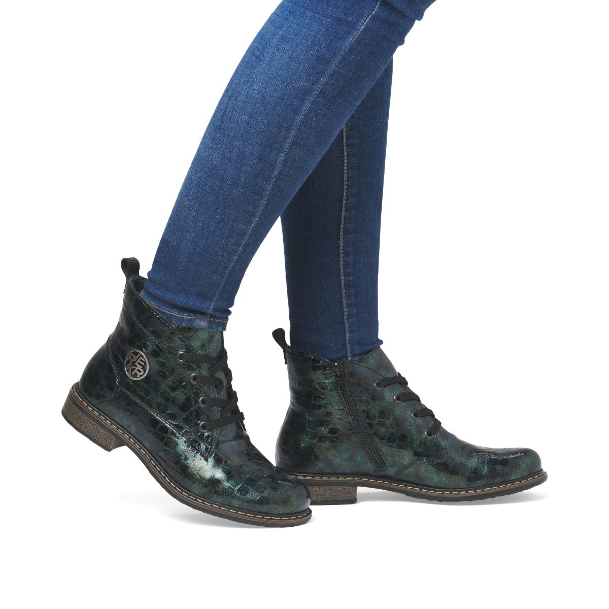 Rieker 71205 Women's Mid Height Boot – Green