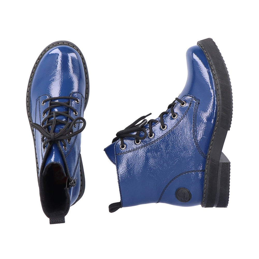 Rieker 72010 Biker Boot in Blue