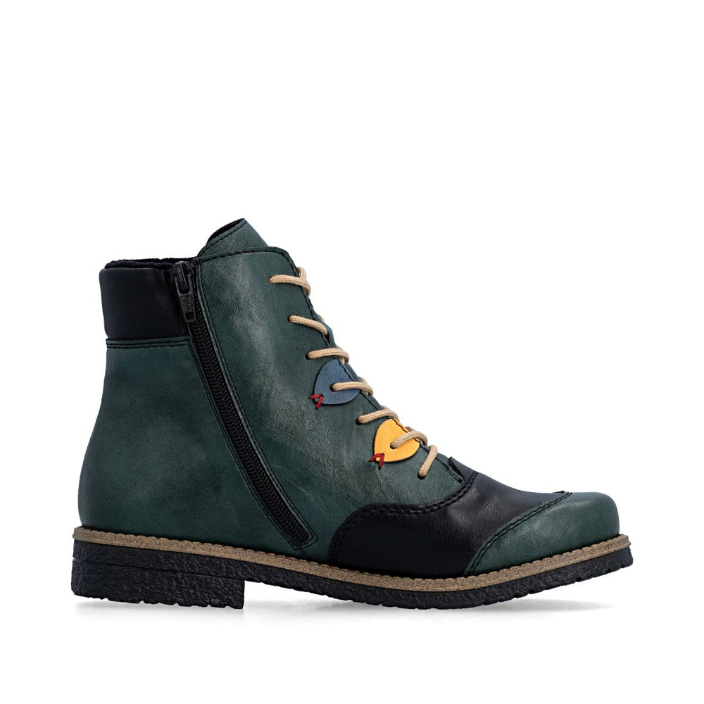 Rieker 73510 Women's Mid Height Boots - Green