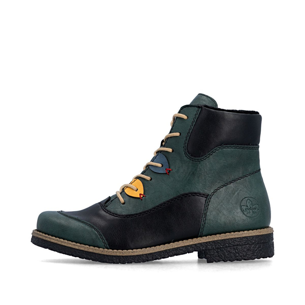 Rieker 73510 Women's Mid Height Boots - Green