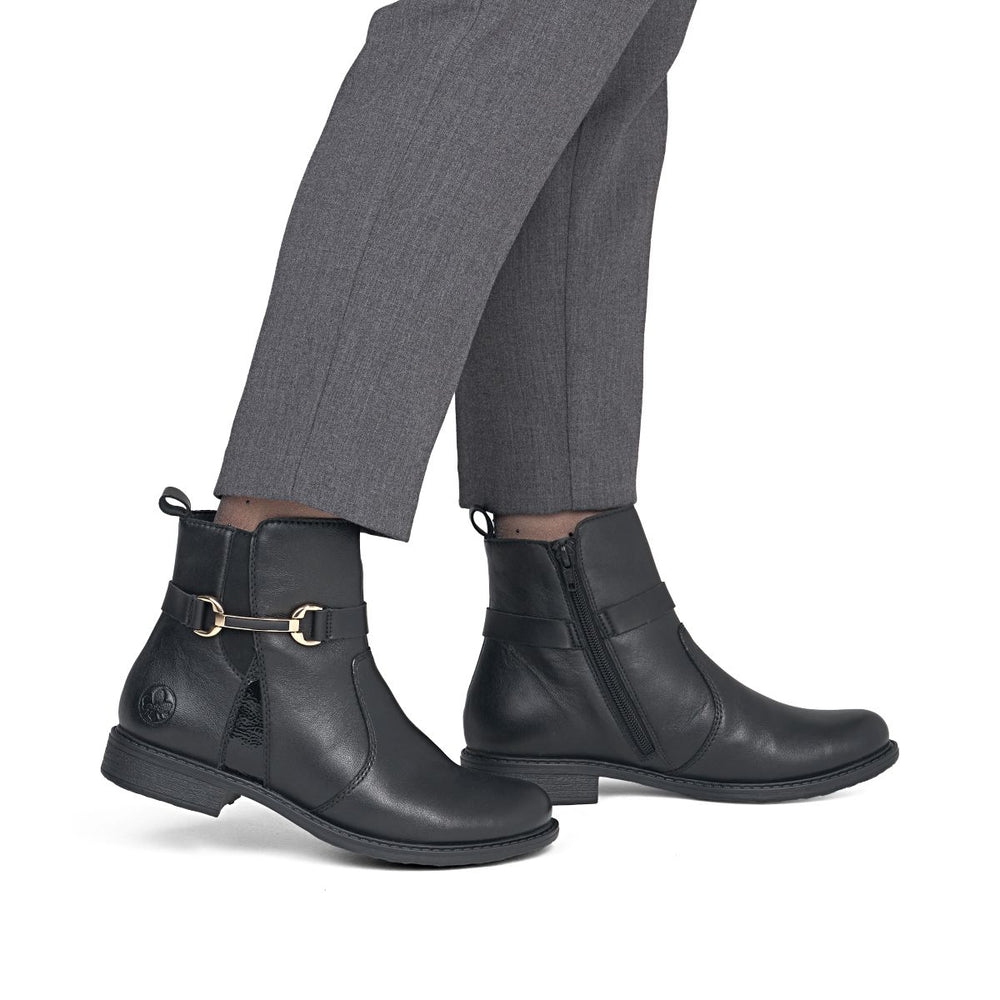 Rieker 74856 Women's Ankle Boots – Black