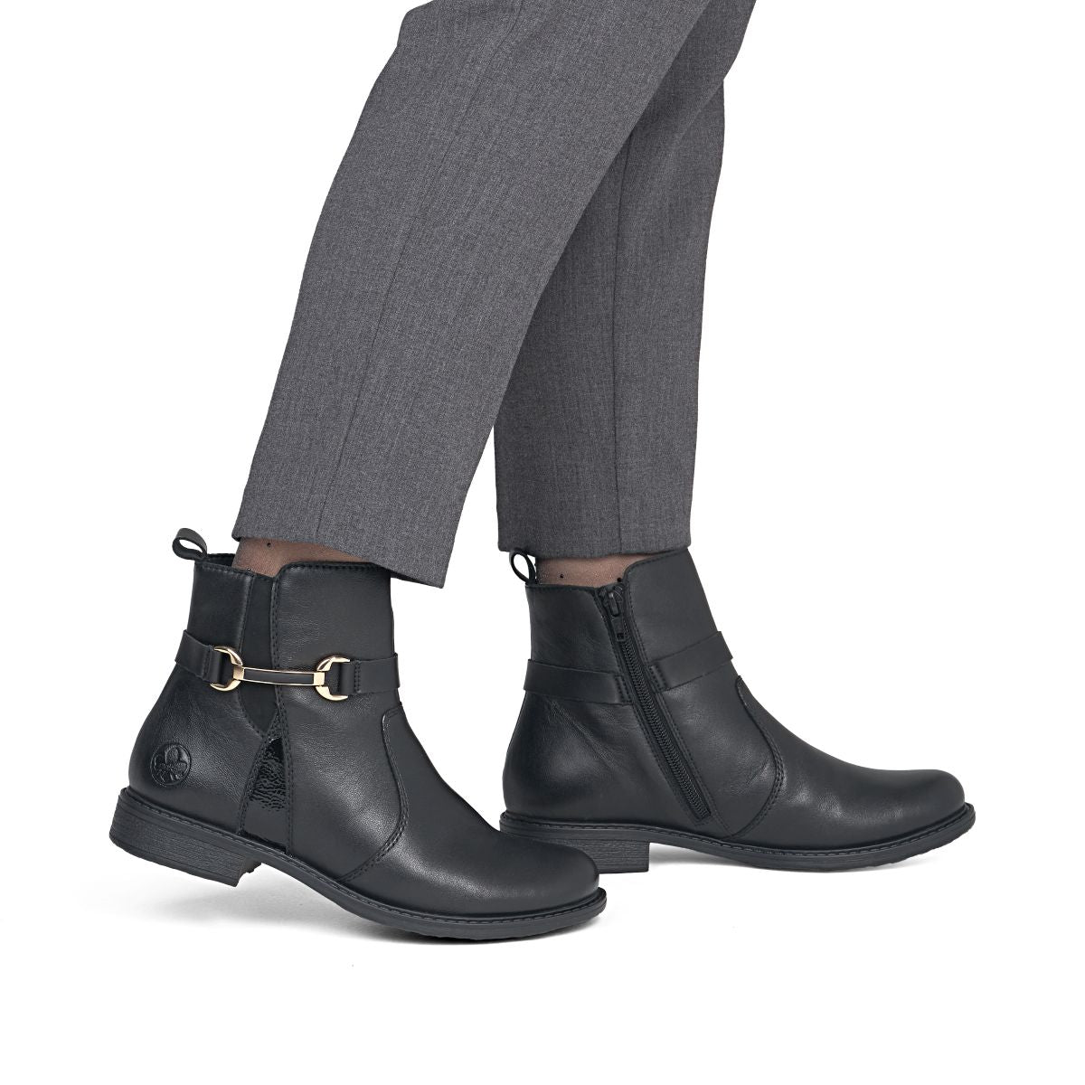 Rieker 74856 Women's Ankle Boots – Black