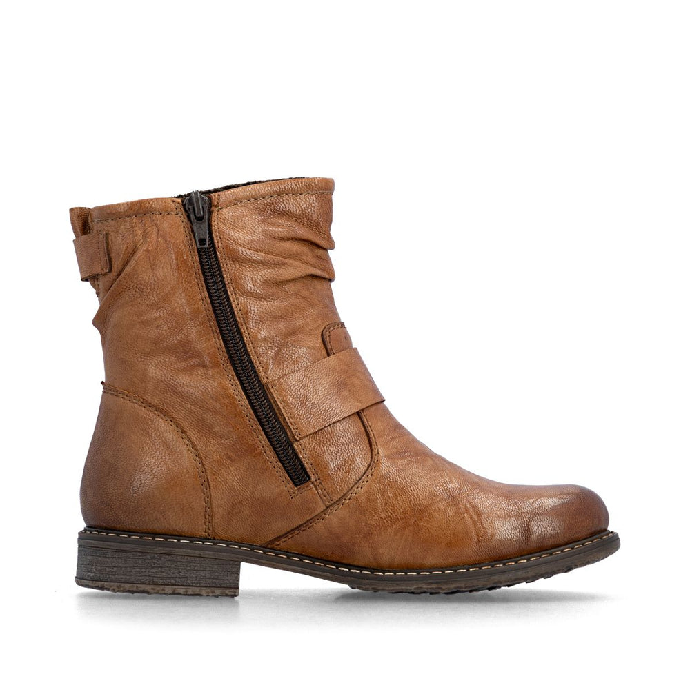 Rieker 74857 Women's Short Waterproof Boot - Brown