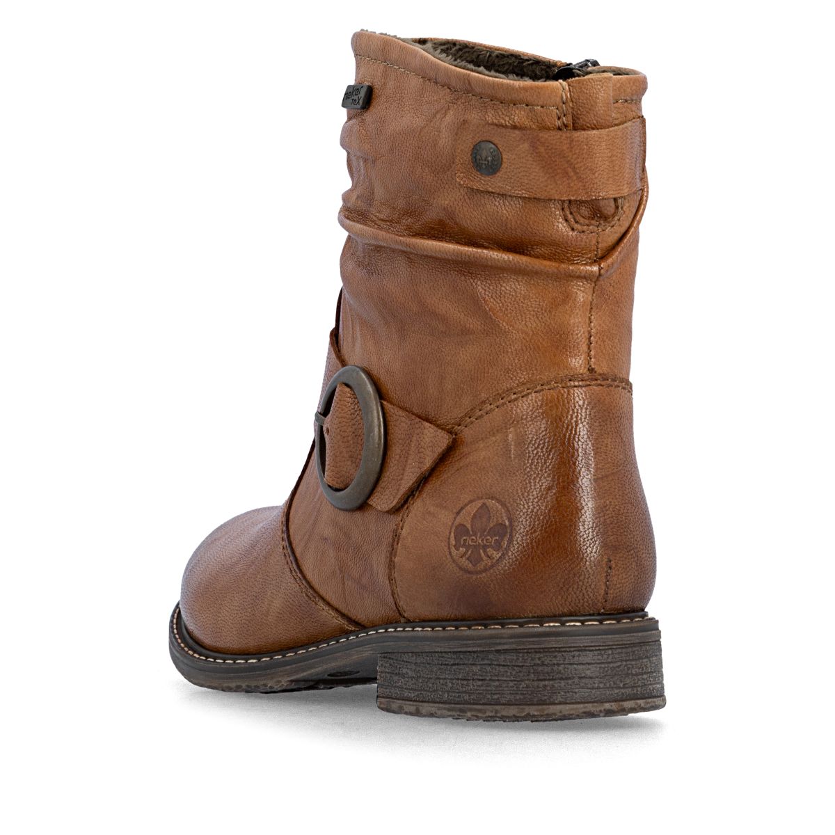 Rieker 74857 Women's Short Waterproof Boot - Brown