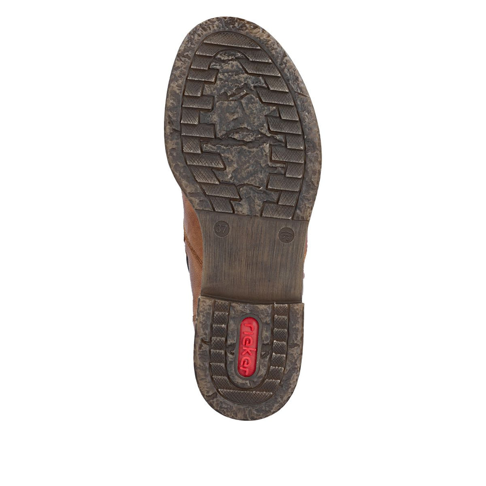 Rieker 74857 Women's Short Waterproof Boot - Brown