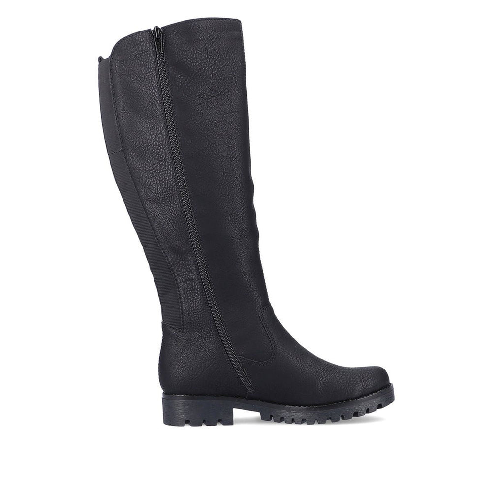 78554 Midnight Black High Boots with RiekerTEX